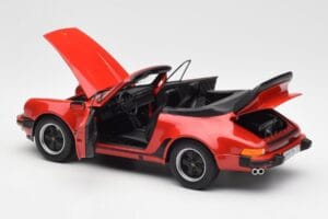 Porsche 911 930 Turbo Cabriolet Roșu Norev 1:18 187664 Metal - imaginea 5 din 8