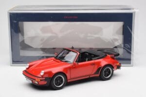 Porsche 911 930 Turbo Cabriolet Roșu Norev 1:18 187664 Metal - imaginea 8 din 8