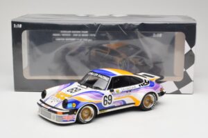 Porsche 911 934 Schiller Racing Team #69 R. Haldi / H. Vetsch 24 Hours of Le Mans 1976 Minichamps 1:18 155766469 Metal - imaginea 6 din 6