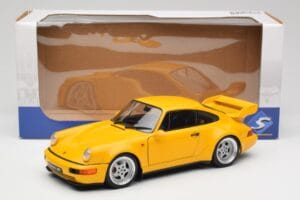 Porsche 911 964 3.8 RS Speed Yellow Solido 1:18 S1803401 Metal - imaginea 7 din 7