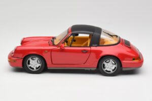 Porsche 911 964 Carrera 2 Targa Roșu Anson 1:18 30305-W Metal - imaginea 4 din 8
