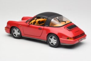 Porsche 911 964 Carrera 2 Targa Roșu Anson 1:18 30305-W Metal - imaginea 7 din 8