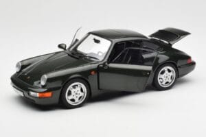 Porsche 911 964 Carrera 4 Verde Metalizat Norev 1:18 187321 Metal - imaginea 2 din 8