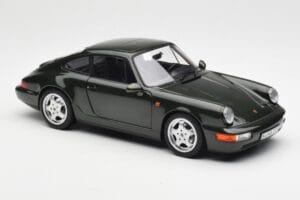 Porsche 911 964 Carrera 4 Verde Metalizat Norev 1:18 187321 Metal - imaginea 6 din 8