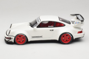 Porsche 911 964 RWB Hoonigan Alb GT Spirit 1:18 GT732 Rășină - imaginea 3 din 6