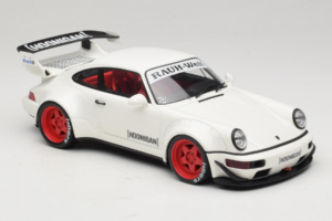 Porsche 911 964 RWB Hoonigan Alb GT Spirit 1:18 GT732 Rășină - imaginea 4 din 6