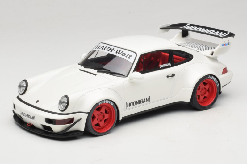 Porsche 911 964 RWB Hoonigan Alb GT Spirit 1:18 GT732 Rășină