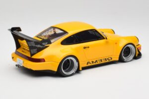 Porsche 911 964 RWB Keema Yellow GT Spirit 1:18 GT492 Rășină - imaginea 2 din 6