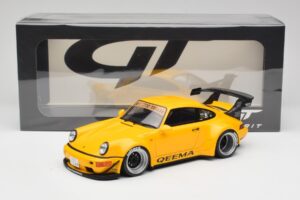 Porsche 911 964 RWB Keema Yellow GT Spirit 1:18 GT492 Rășină - imaginea 6 din 6