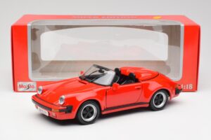 Porsche 911 964 Speedster Roșu Maisto 1:18 37800-M2 Metal - imaginea 8 din 8