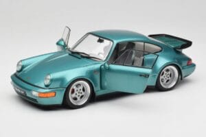 Porsche 911 964 Turbo Wimbledon Green Metallic Solido 1:18 S1803407 Metal - imaginea 2 din 8