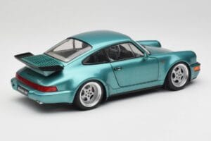 Porsche 911 964 Turbo Wimbledon Green Metallic Solido 1:18 S1803407 Metal - imaginea 3 din 8