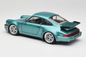 Porsche 911 964 Turbo Wimbledon Green Metallic Solido 1:18 S1803407 Metal - imaginea 7 din 8