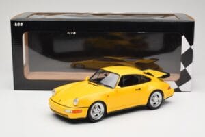 Porsche 911 964 Turbo Galben Minichamps 1:18 155069100 Metal - imaginea 6 din 6