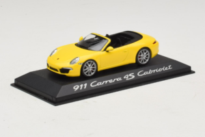 Porsche 911 991 Carrera 4S Cabriolet Galben Minichamps 1:43 WAP0201120C Metal - imaginea 2 din 5