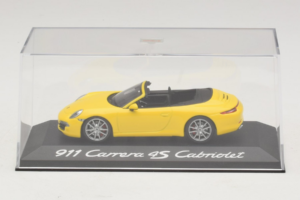 Porsche 911 991 Carrera 4S Cabriolet Galben Minichamps 1:43 WAP0201120C Metal - imaginea 4 din 5