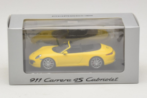 Porsche 911 991 Carrera 4S Cabriolet Galben Minichamps 1:43 WAP0201120C Metal - imaginea 5 din 5