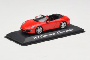 Porsche 911 991 Carrera Cabriolet Roșu Minichamps 1:43 WAP0200120C Metal - imaginea 2 din 4