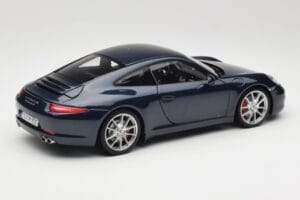 Porsche 911 991 Carrera S Blue Metallic Minichamps 1:18 WAP0210200C Metal - imaginea 3 din 8