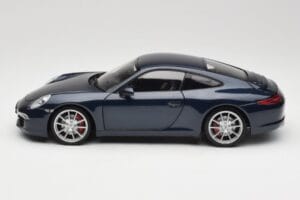 Porsche 911 991 Carrera S Blue Metallic Minichamps 1:18 WAP0210200C Metal - imaginea 4 din 8