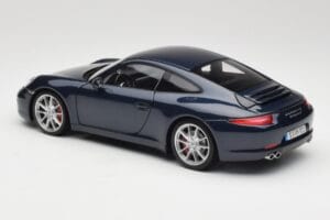 Porsche 911 991 Carrera S Blue Metallic Minichamps 1:18 WAP0210200C Metal - imaginea 7 din 8