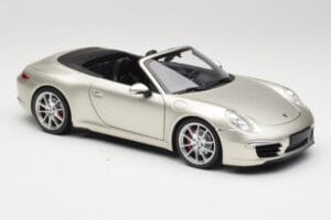 Porsche 911 991 Carrera S Cabriolet GT Argintiu Metalic Minichamps 1:18 100061030 Metal - imaginea 6 din 8