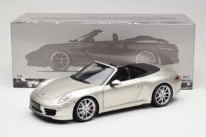Porsche 911 991 Carrera S Cabriolet GT Argintiu Metalic Minichamps 1:18 100061030 Metal - imaginea 8 din 8