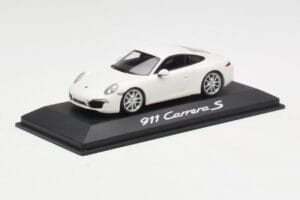 Porsche 911 991 Carrera S Alb IAA Frankfurt 2011 Minichamps 1:43 WAX20100090 Metal - imaginea 2 din 5