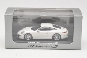 Porsche 911 991 Carrera S Alb IAA Frankfurt 2011 Minichamps 1:43 WAX20100090 Metal - imaginea 5 din 5