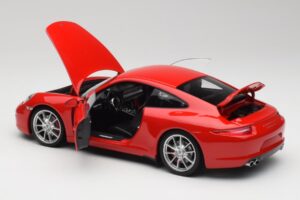 Porsche 911 991 Carrera S Guards Roșu Minichamps 1:18 100061020 Metal - imaginea 5 din 8
