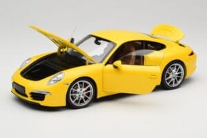Porsche 911 991 Carrera S Racing Yellow Minichamps 1:18 100061021 Metal - imaginea 2 din 8