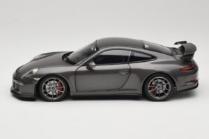 Porsche 911 991 GT3 Grey Metallic Minichamps 1:18 110062720 Metal - imaginea 4 din 8