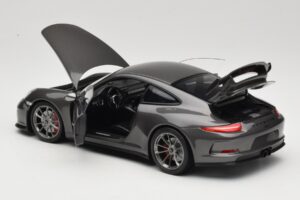 Porsche 911 991 GT3 Grey Metallic Minichamps 1:18 110062720 Metal - imaginea 5 din 8