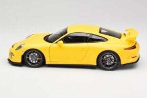 Porsche 911 991 GT3 Racing Galben & Jante Argintii Minichamps 1:18 110062722 Metal - imaginea 4 din 8