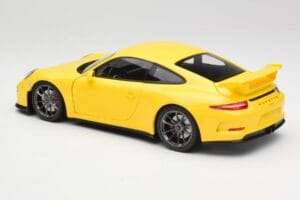 Porsche 911 991 GT3 Racing Galben & Jante Argintii Minichamps 1:18 110062722 Metal - imaginea 7 din 8