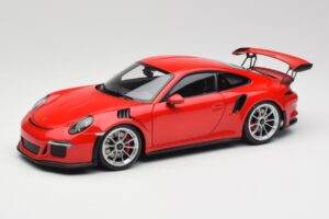 Porsche 911 991 GT3 RS Guards Roșu Jante Argintii AUTOart 1:18 78165 Metal