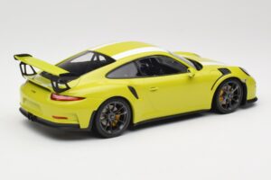 Porsche 911 991.1 GT3 RS Lizard Green & Stripes Minichamps 1:18 155066224 Metal - imaginea 2 din 6