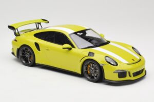 Porsche 911 991.1 GT3 RS Lizard Green & Stripes Minichamps 1:18 155066224 Metal - imaginea 4 din 6