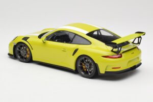 Porsche 911 991.1 GT3 RS Lizard Green & Stripes Minichamps 1:18 155066224 Metal - imaginea 5 din 6