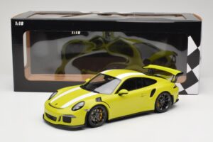 Porsche 911 991.1 GT3 RS Lizard Green & Stripes Minichamps 1:18 155066224 Metal - imaginea 6 din 6