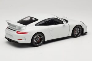 Porsche 911 991 GT3 Alb Cu Jante Argintii Minichamps 1:18 113062721 Metal - imaginea 3 din 8