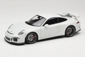 Porsche 911 991 GT3 Alb Cu Jante Argintii Minichamps 1:18 113062721 Metal