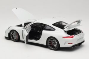 Porsche 911 991 GT3 Alb Cu Jante Argintii Minichamps 1:18 113062721 Metal - imaginea 5 din 8