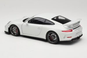 Porsche 911 991 GT3 Alb Cu Jante Argintii Minichamps 1:18 113062721 Metal - imaginea 7 din 8