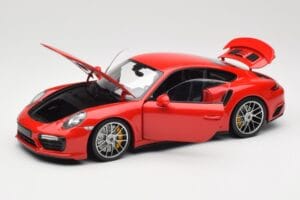 Porsche 911 991 Turbo S Guards Red Minichamps 1:18 110067122 Metal - imaginea 2 din 8
