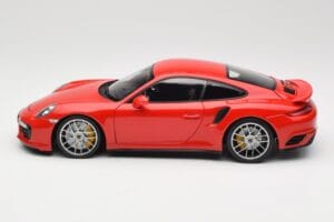 Porsche 911 991 Turbo S Guards Red Minichamps 1:18 110067122 Metal - imaginea 4 din 8