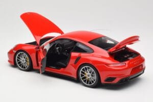 Porsche 911 991 Turbo S Guards Red Minichamps 1:18 110067122 Metal - imaginea 5 din 8