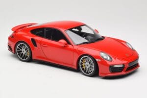 Porsche 911 991 Turbo S Guards Red Minichamps 1:18 110067122 Metal - imaginea 6 din 8