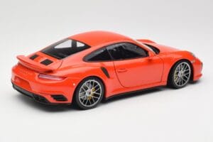 Porsche 911 991 Turbo S Lava Orange Minichamps 1:18 110067120 Metal - imaginea 3 din 8