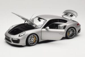 Porsche 911 991 Turbo S Argintiu Minichamps 1:18 113067126 Metal - imaginea 2 din 8